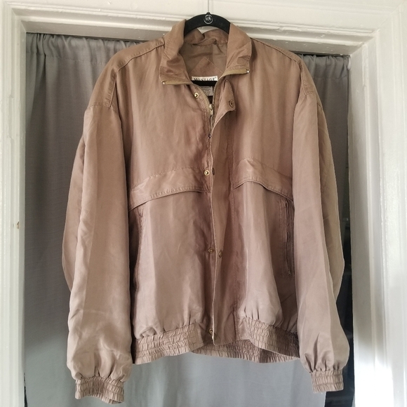 Vintage Montage | Lightweight Silk Bomber Jacket - Picture 1 of 6